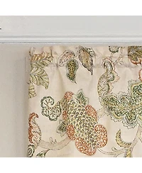 Rlf Home 100% Cotton High Quality Tila Tailored Window Valance with 1.5" Rod Pocket 50" W X 12" L Cream