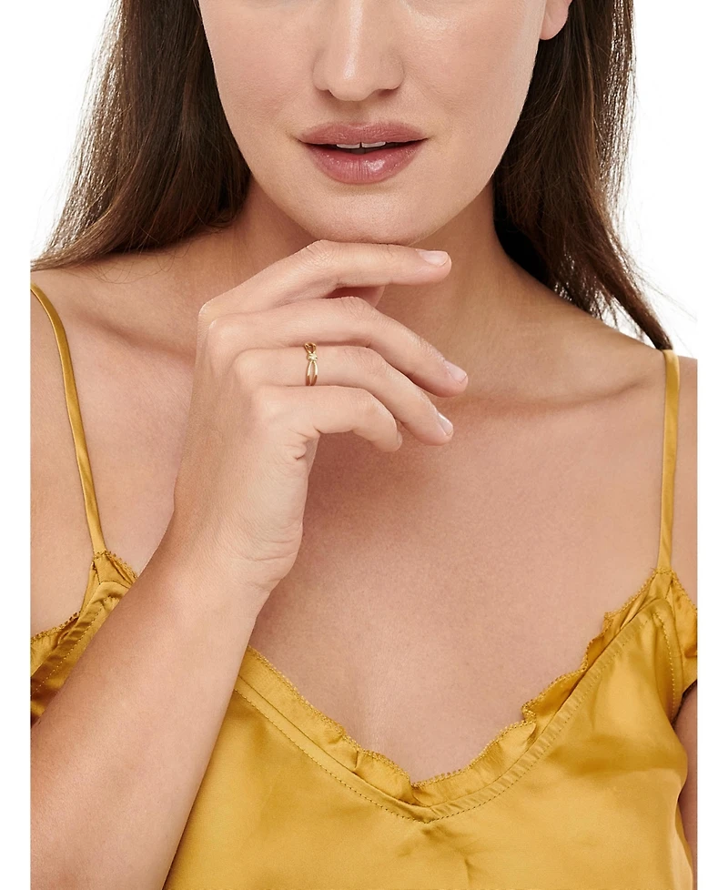 Devata Love Knot Ring in 14K Gold, Size 7, approx. 2.3 grams.