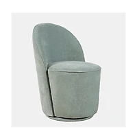 Jofran Landon Mid-Century Modern Upholstered Swivel Dining Chair (Set of 2