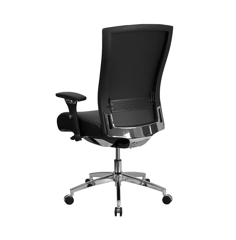 Emma+Oliver 24/7 300 lb. Rated High Back Swivel Seat Slider Lumbar Ergonomic Office Chair