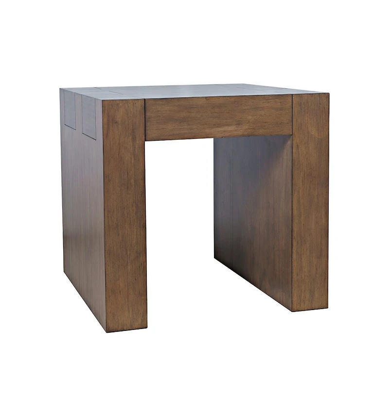 Jofran Taos Modern Rustic Square Dovetailed End Table