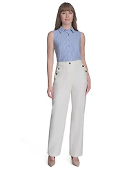 Tommy Hilfiger Women's Sleeveless Pinstripe Top