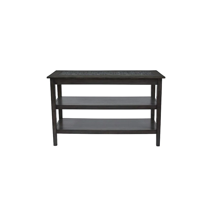 Jofran Baroque Sofa 48" Sofa Table with Mosaic Tile Inlay