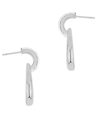 And Now This Crystal in Silver Plated Brass Drop Earrings, Macy's Exclusive