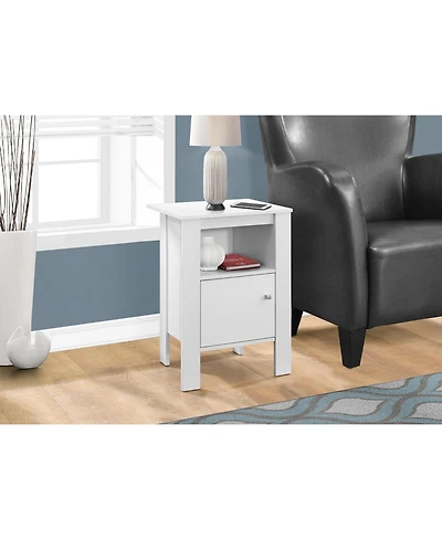 Lovmor Accent Table, Side, End, Nightstand, Lamp, Storage, Living Room, Bedroom, Laminate