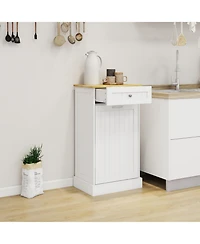 Lovmor E1 Mdf Trash Cabinet with Tilt Out Design for Kitchen Island Laundry Box and Recycling Use