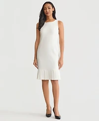 Kasper Women's Stretch-Crepe Pleat-Hem Sheath Dress