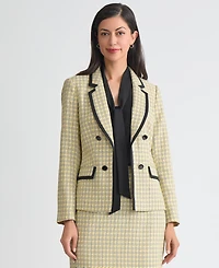 Kasper Women's Tweed Faux-Double-Breasted Jacket, Regular & Petites