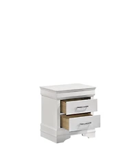 Streamdale Modern Brooklyn Nightstand Made With Wood In White