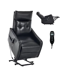 Streamdale Furniture Pu Power Lift Recliner Chair with Massage And Heat