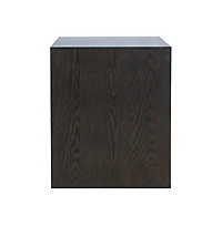 Jofran Laurel Creek Modern Contemporary Square Block Pedestal End Table