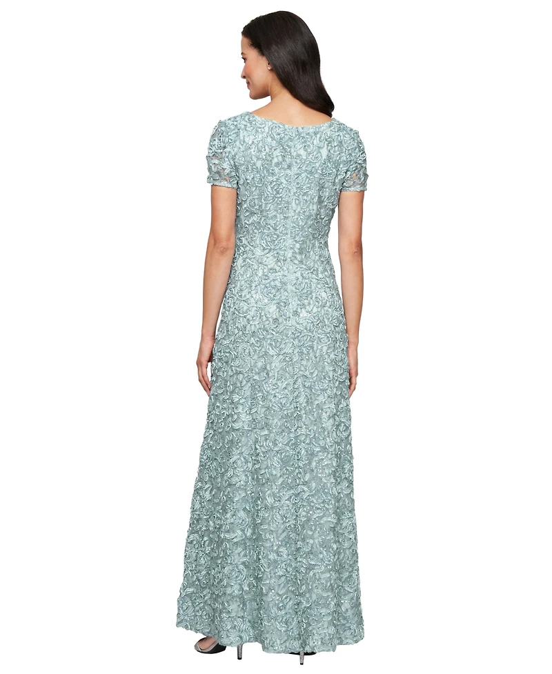 Alex Evenings Women's Soutache Sequinned A-Line Dress