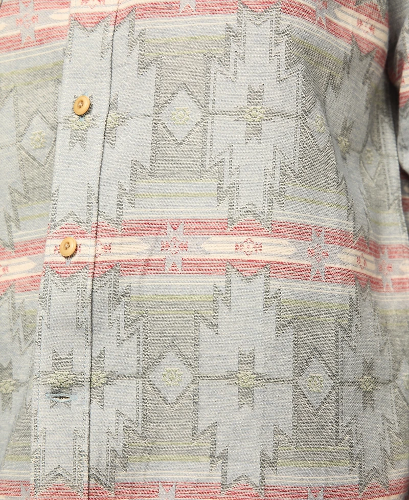 Lucky Brand Men's Jacquard Humboldt Utility Tip Collar Shirt