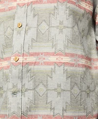 Lucky Brand Men's Jacquard Humboldt Utility Tip Collar Shirt