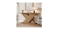Tribesigns 63" Console Table, Farmhouse Wooden Couch Table Behind Sofa with Storage, Long Entryway Sofa Station