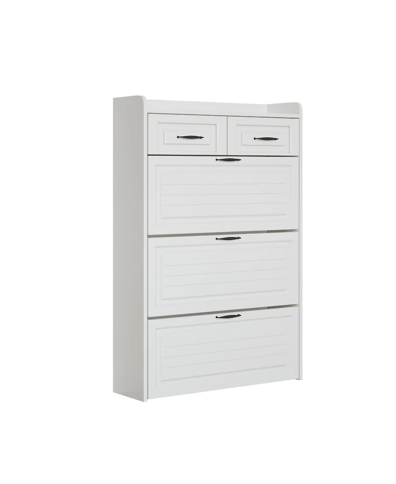 Lovmor Versatile Shoe Cabinet with Adjustable Shelves