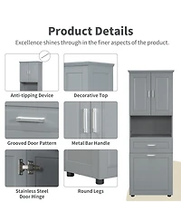 Lovmor High-Quality Mdf Storage Cabinet with Anti-Toppling Device