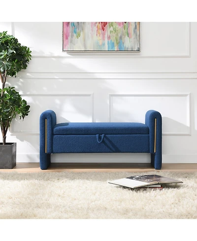 Streamdale Furniture Teddy Bed End Bench with Arms & Storage