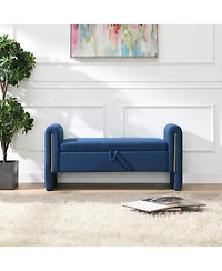 Streamdale Furniture Teddy Bed End Bench with Arms & Storage