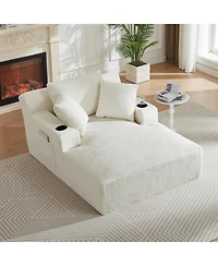 Streamdale Furniture Oversized Chaise Lounge Indoor Sleeper Sofa - No Assembly