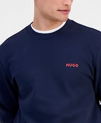 Hugo Boss Men's Cotton Contrast-Logo Long-Sleeve Sweatshirt