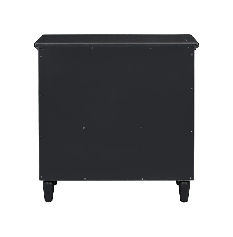 Cesicia Nightstand with 3 Drawers Modern Bedside Table Smooth Gliding Rails & Metal Handle