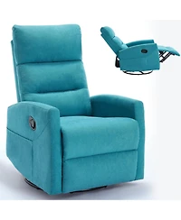 Boyel Living Manual Recliner Chair with Rocker and Swivel Fabric for Room