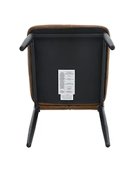 Streamdale Furniture Set of 4 Dining Chairs, Shell Pattern