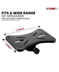 5 Core Speaker Stand 36" Adjustable Pa Dj Tripod Heavy Duty