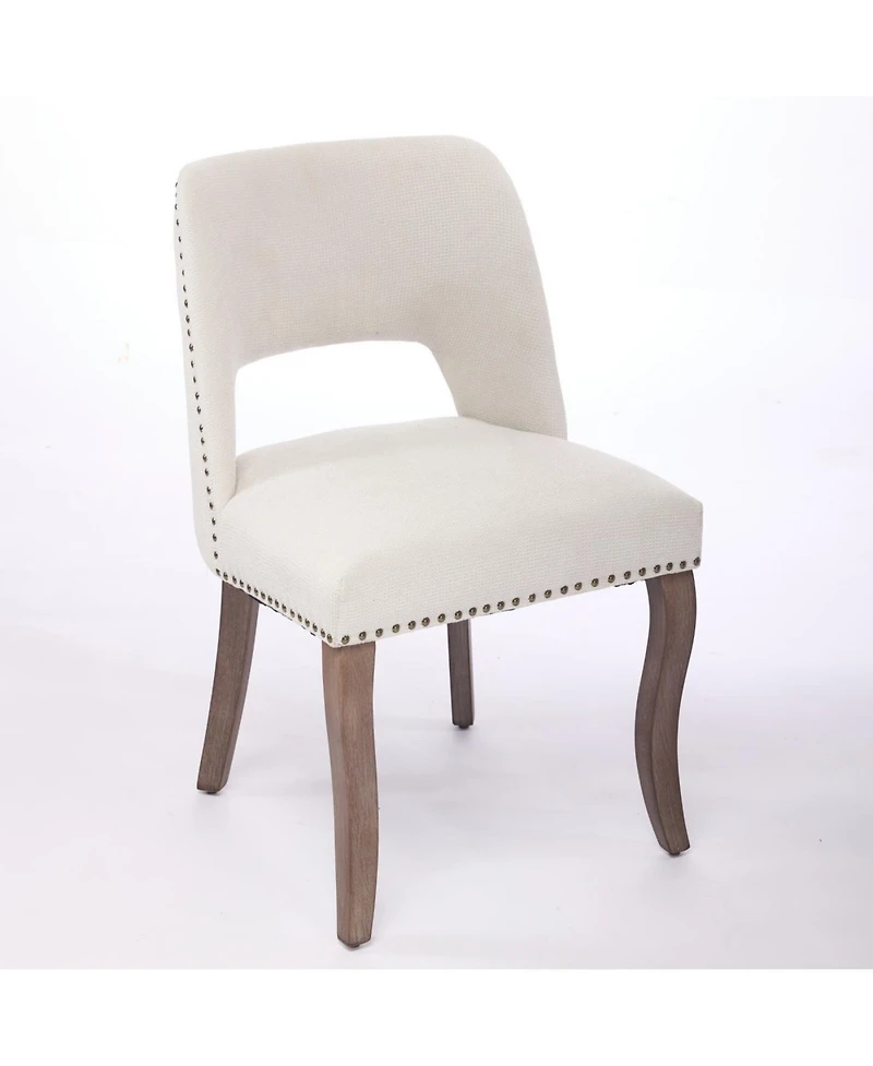 Streamdale Furniture Wooden Upholstered Dining Chairs - Set of 2