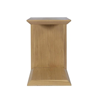 Jofran Nobu Modern Beveled Angle Wood Accent End C-Table
