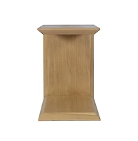 Jofran Nobu Modern Beveled Angle Wood Accent End C-Table
