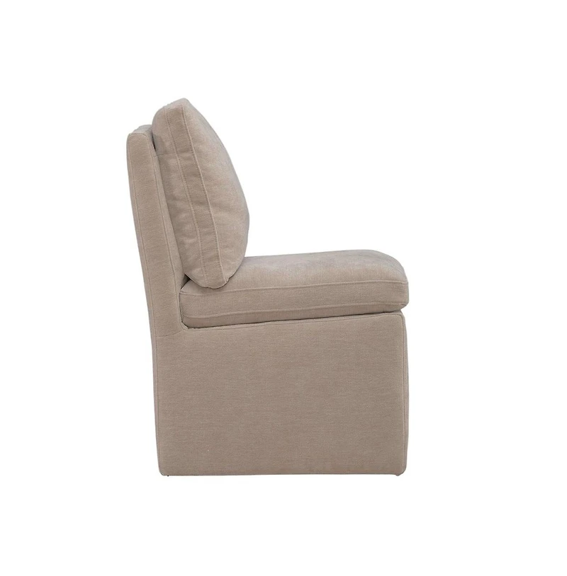 Liberty Furniture Accent Dining Chair with Castors - Squared Back - Wicker Upholstry