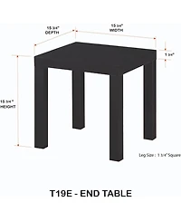 Kings Brand Furniture Zayne Modern End Table