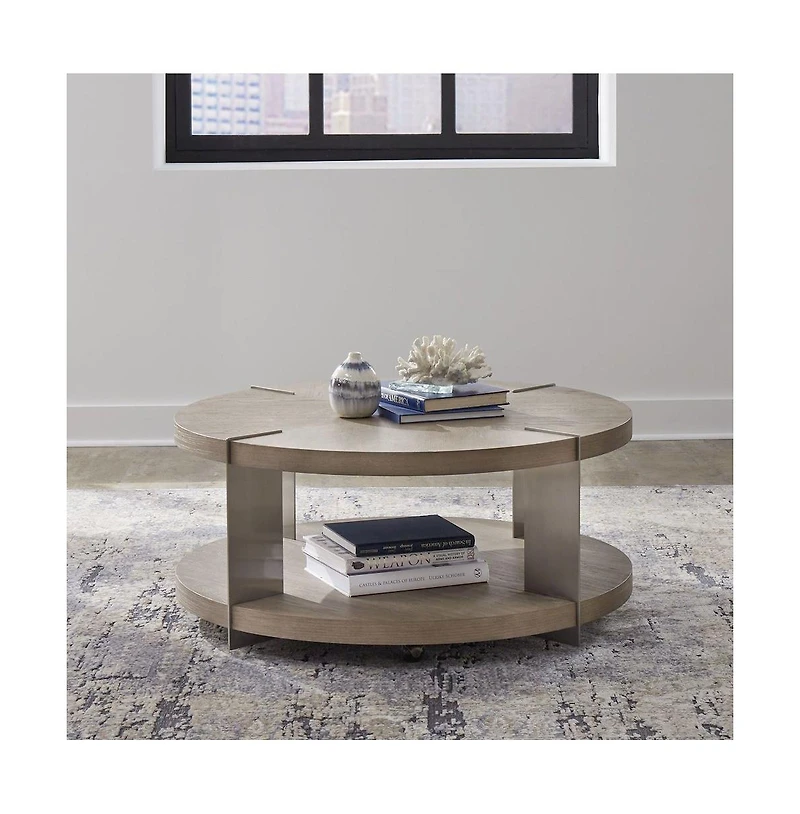 Liberty Furniture Harlow Living Room Round Cocktail Table