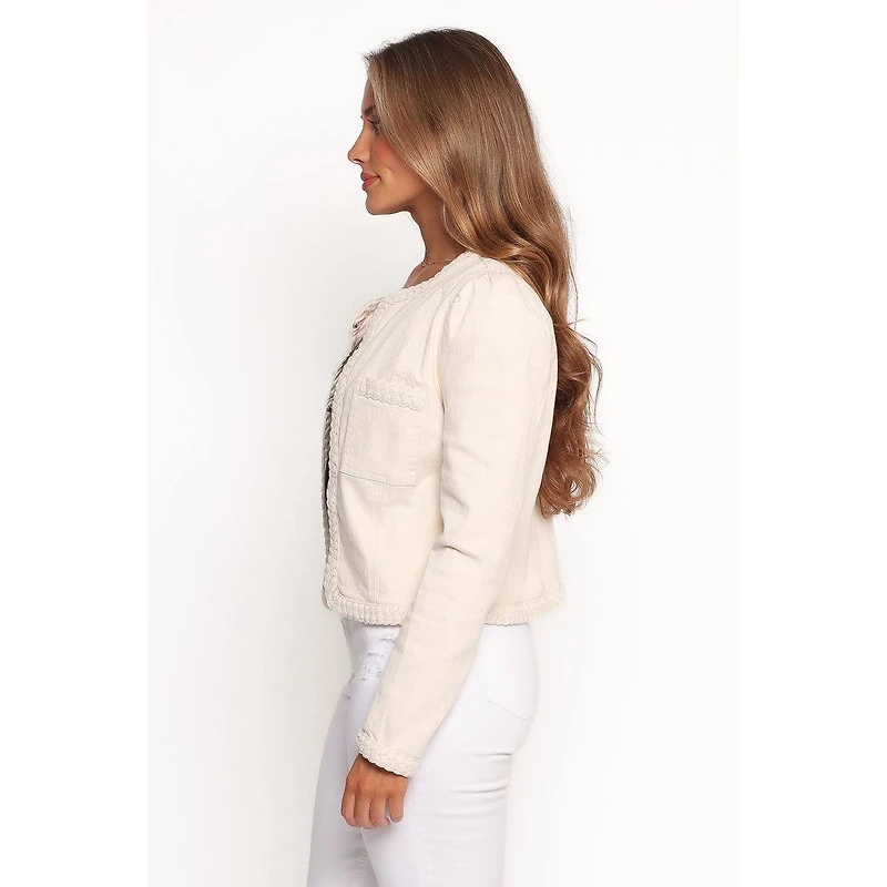 Petal and Pup Women's Braided Trim Crop Jacket