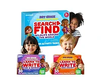 Quokka Busy Book Handwriting Practice for Kids - Search & Find - Activity Cards for Kids 3-8 – Reusable Mats with Dry-Erase Marker