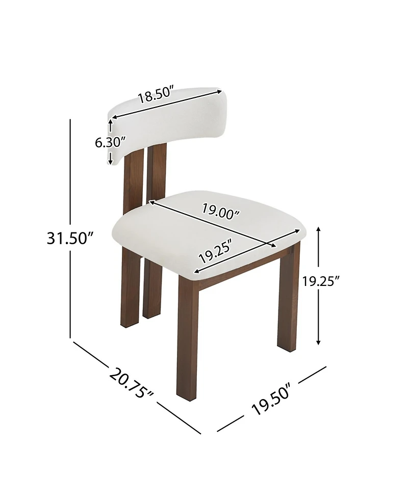 Streamdale Furniture 3-Piece Dining Set: Round Table & 2 Upholstered Chairs