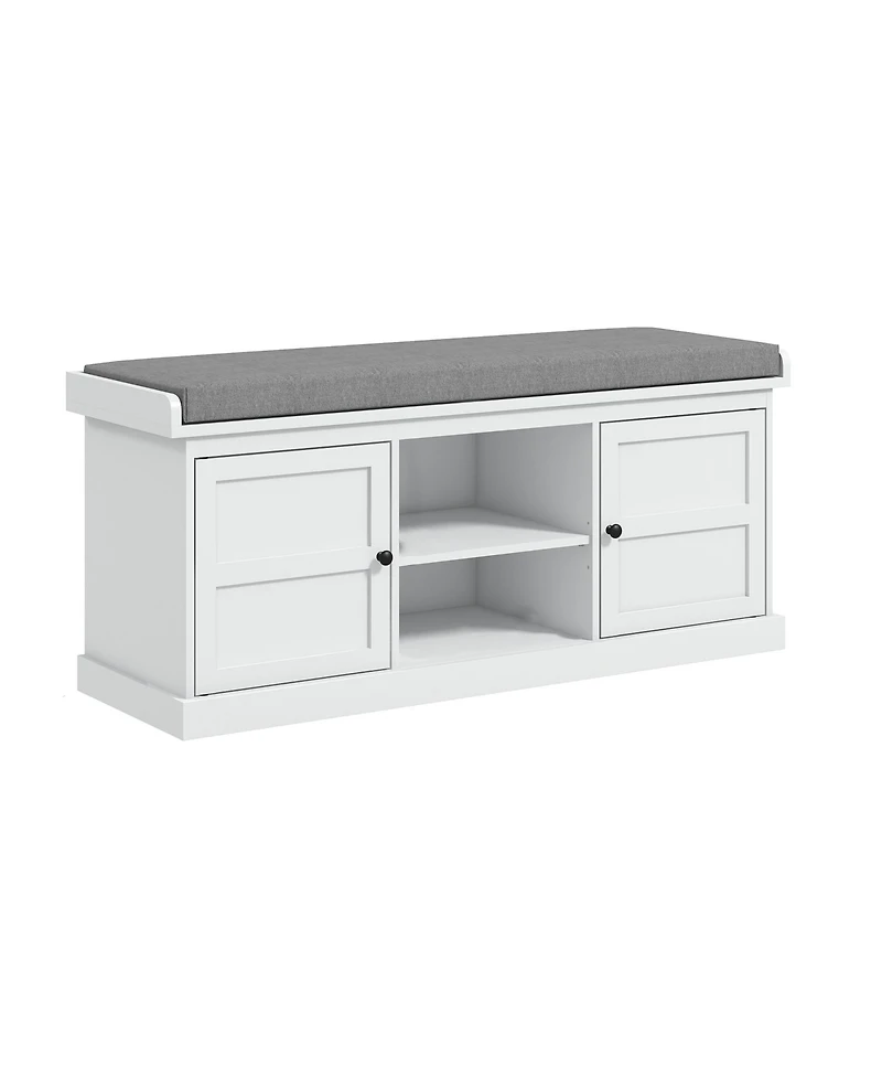 Slickblue Entryway Shoe Rack with Seat and Hidden Drawer