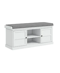 Slickblue Entryway Shoe Rack with Seat and Hidden Drawer