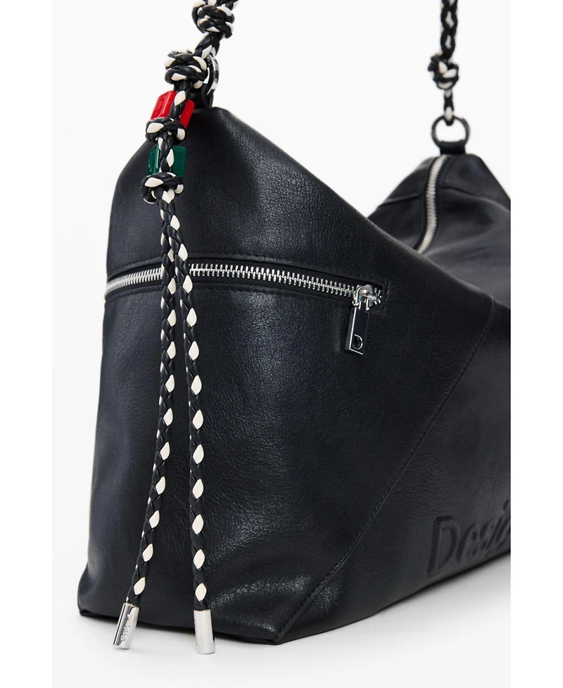 Desigual Women's Large bag with logo charm