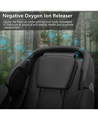 Costway Full Body Zero Gravity Sl Track Massage Chair w/ Negative Ion Generator