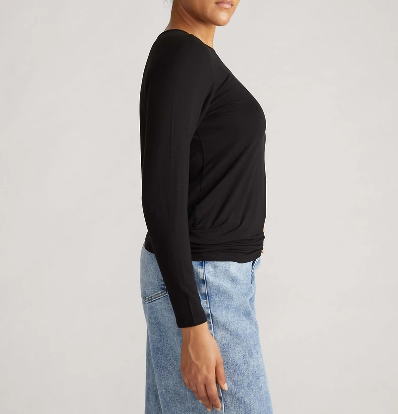 Universal Standard Plus Joan Liquid Jersey Long Sleeve Top
