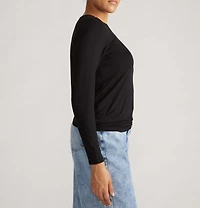 Universal Standard Plus Joan Liquid Jersey Long Sleeve Top
