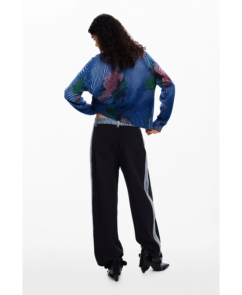 Desigual Women's Floral cardigan sweater