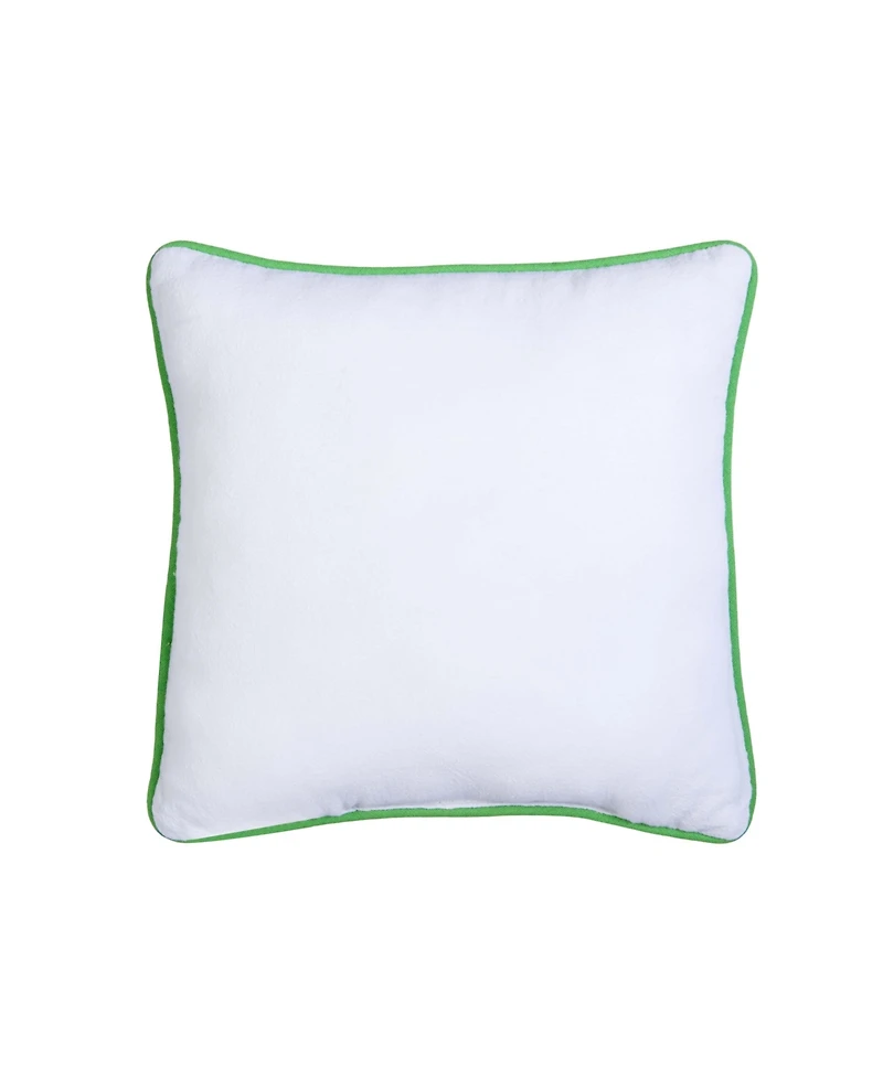 C&F Home 3 Leaf Clover St. Patrick's Hooked Throw Pillow, 10" x 10