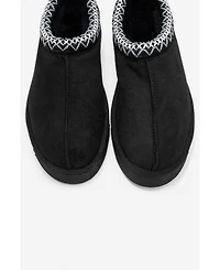 Forever & Always Shoes Women's Avelia Leather Winter Slippers