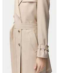 Gobi Cashmere Women's Double Breasted Cashmere Trench Coat