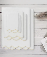 Linum Home Adornia Scallop Cotton 6-Pc. Towel Set
