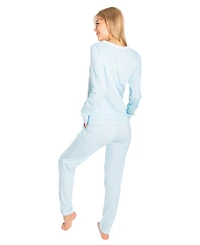 Sant and Abel Women's Organic Cotton Jersey Two Piece Long Sleeve Pajama Set